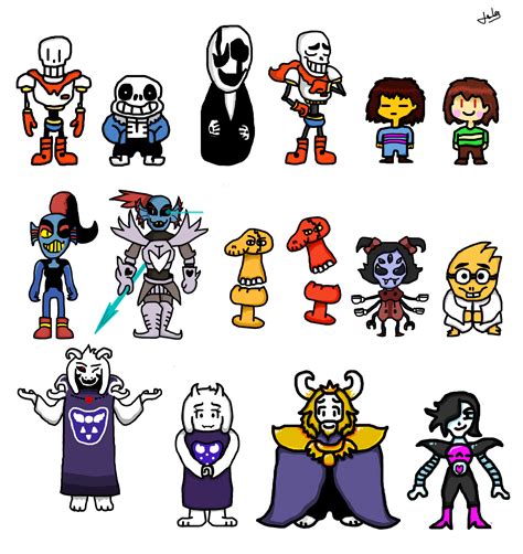 Characters in Undertale .